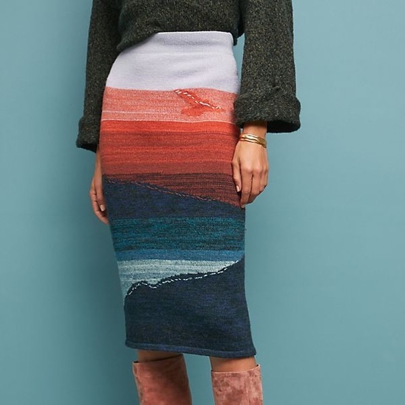 Anthropologie Dresses & Skirts - Scenic sweater skirt- Akemi + Kin - Anthro NWT XS